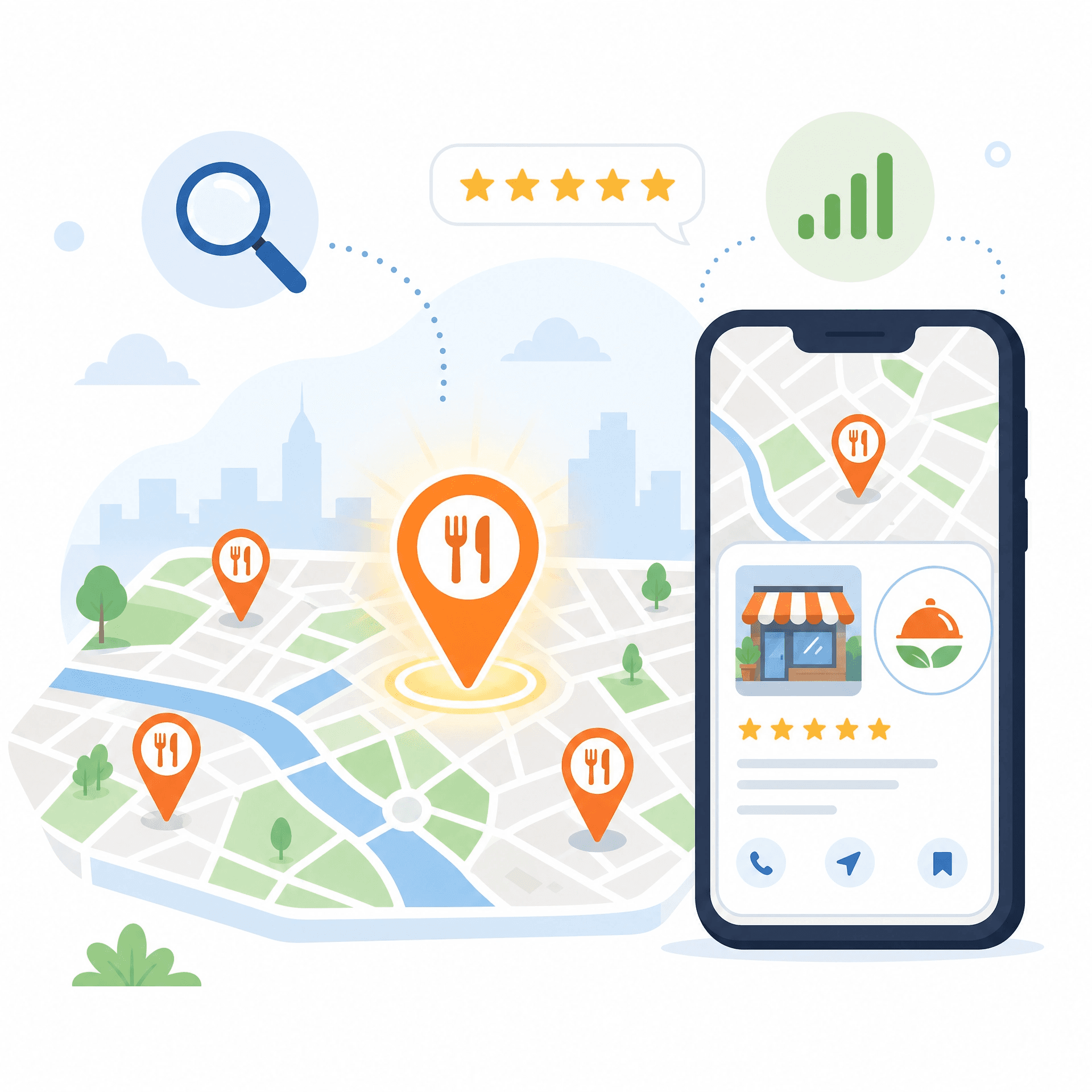 Локальне SEO для Ресторанів: Як Стати Помітним у Google Maps